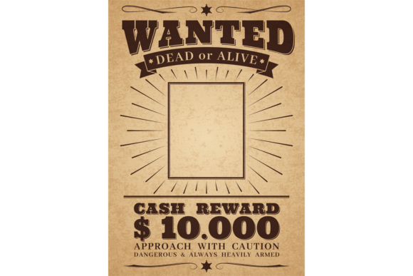Download Wanted Vintage Western Poster. Dead or a - Premium Resources